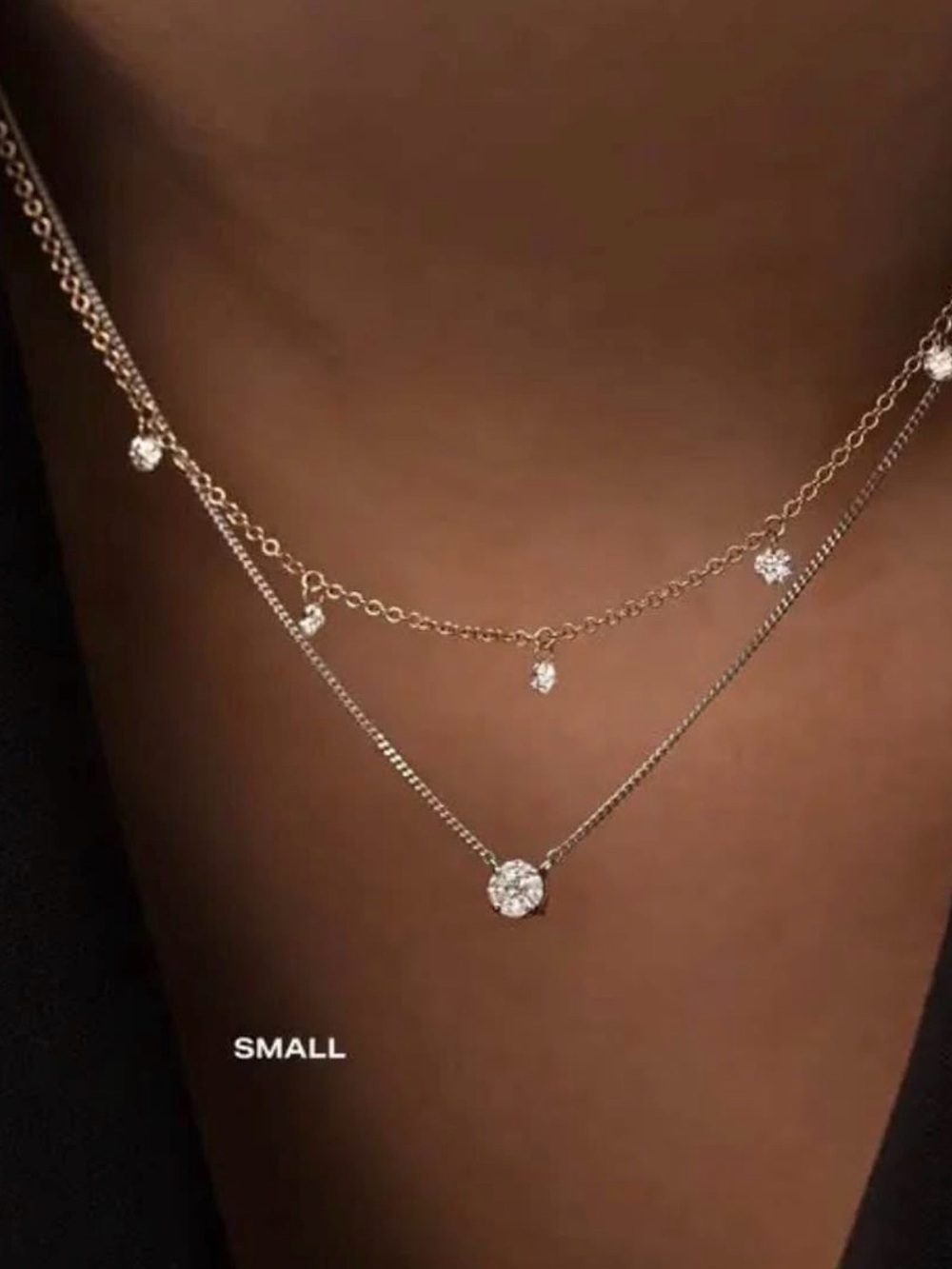 Ring Concierge illusion diamond pendant- small